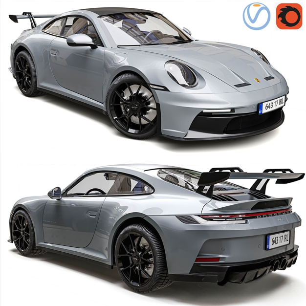 保时捷911跑车3D模型